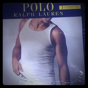 3 POLO RALPH LAUREN CLASSIC FIT COTTON RIBBED TANK